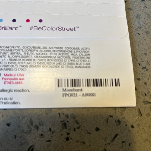 Color Street MOONBURST Pedicure Dusty Silver Pink Glitter Rare HTF - Picture 2 of 2